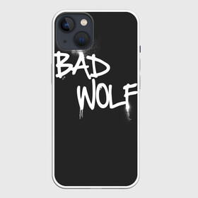 Чехол для iPhone 13 с принтом Bad wolf в Санкт-Петербурге,  |  | Тематика изображения на принте: bbc | dimension | dr who | jenna coleman | jodie whittaker | matt smith | relative | resolution | space | tardis | the doctor | time | галлифрей | джоди уиттакер | доктор кто | тардис