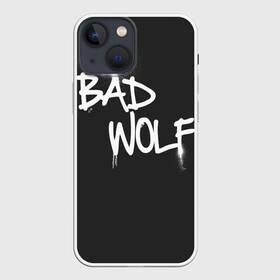 Чехол для iPhone 13 mini с принтом Bad wolf в Санкт-Петербурге,  |  | Тематика изображения на принте: bbc | dimension | dr who | jenna coleman | jodie whittaker | matt smith | relative | resolution | space | tardis | the doctor | time | галлифрей | джоди уиттакер | доктор кто | тардис