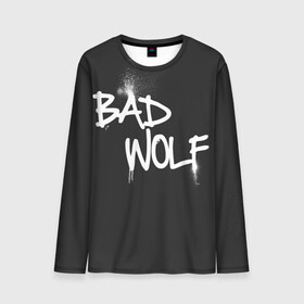 Мужской лонгслив 3D с принтом Bad wolf в Санкт-Петербурге, 100% полиэстер | длинные рукава, круглый вырез горловины, полуприлегающий силуэт | Тематика изображения на принте: bbc | dimension | dr who | jenna coleman | jodie whittaker | matt smith | relative | resolution | space | tardis | the doctor | time | галлифрей | джоди уиттакер | доктор кто | тардис