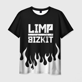 Мужская футболка 3D с принтом Limp Bizkit в Санкт-Петербурге, 100% полиэфир | прямой крой, круглый вырез горловины, длина до линии бедер | bizkit | limp | limp bizkit | music | rock | бизкиты | лимп бизкит | лимпы | липкие письки | музыка | рок