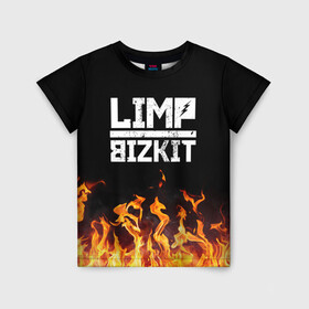 Детская футболка 3D с принтом Limp Bizkit  в Санкт-Петербурге, 100% гипоаллергенный полиэфир | прямой крой, круглый вырез горловины, длина до линии бедер, чуть спущенное плечо, ткань немного тянется | bizkit | limp | limp bizkit | music | rock | бизкиты | лимп бизкит | лимпы | липкие письки | музыка | рок