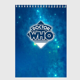 Скетчбук с принтом Doctor Who в Санкт-Петербурге, 100% бумага
 | 48 листов, плотность листов — 100 г/м2, плотность картонной обложки — 250 г/м2. Листы скреплены сверху удобной пружинной спиралью | doctor | who | доктор | доктор кто | кто