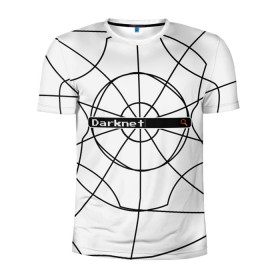 Мужская футболка 3D спортивная с принтом Darknet в Санкт-Петербурге, 100% полиэстер с улучшенными характеристиками | приталенный силуэт, круглая горловина, широкие плечи, сужается к линии бедра | Тематика изображения на принте: 