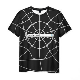 Мужская футболка 3D с принтом Darknet в Санкт-Петербурге, 100% полиэфир | прямой крой, круглый вырез горловины, длина до линии бедер | Тематика изображения на принте: darknet | internet | memes | даркнет | интернет | мемы