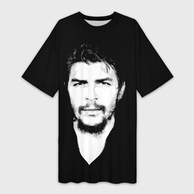 Платье-футболка 3D с принтом Че Гевара в Санкт-Петербурге,  |  | che | cuba | guevara | revolution | бунтарь | коммунизм | куба | революция | свобода | советский | союз | ссср | че гевара