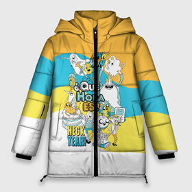 Женская зимняя куртка 3D с принтом Adventure Time в Санкт-Петербурге, верх — 100% полиэстер; подкладка — 100% полиэстер; утеплитель — 100% полиэстер | длина ниже бедра, силуэт Оверсайз. Есть воротник-стойка, отстегивающийся капюшон и ветрозащитная планка. 

Боковые карманы с листочкой на кнопках и внутренний карман на молнии | Тематика изображения на принте: adventure time | dsgngerzen | finn | jake | princess bubblegum | бубль гум | время приключений | парнишка | пёс | пес джейк | фин | финн и джейк | финн мёртанс vdgerir | финн парнишка