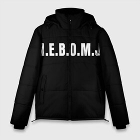 Мужская зимняя куртка 3D с принтом N E B O M J Black в Санкт-Петербурге, верх — 100% полиэстер; подкладка — 100% полиэстер; утеплитель — 100% полиэстер | длина ниже бедра, свободный силуэт Оверсайз. Есть воротник-стойка, отстегивающийся капюшон и ветрозащитная планка. 

Боковые карманы с листочкой на кнопках и внутренний карман на молнии. | Тематика изображения на принте: bomj | jolybell | ne bomj | nebomj