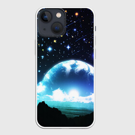 Чехол для iPhone 13 mini с принтом ЛУНА в Санкт-Петербурге,  |  | galaxy | nasa | nebula | space | star | абстракция | вселенная | галактика | звезда | звезды | космический | наса | планеты