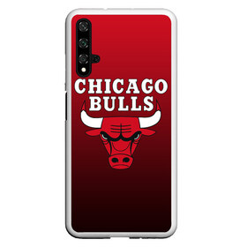 Чехол для Honor 20 с принтом CHICAGO BULLS в Санкт-Петербурге, Силикон | Область печати: задняя сторона чехла, без боковых панелей | Тематика изображения на принте: bulls | chicago | chicago bulls | nba | red bulls | usa | америка | быки | нба | сша | чикаго буллс