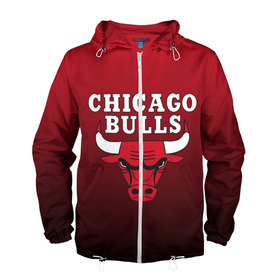 Мужская ветровка 3D с принтом CHICAGO BULLS в Санкт-Петербурге, 100% полиэстер | подол и капюшон оформлены резинкой с фиксаторами, два кармана без застежек по бокам, один потайной карман на груди | bulls | chicago | chicago bulls | nba | red bulls | usa | америка | быки | нба | сша | чикаго буллс