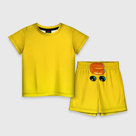 Детский костюм с шортами 3D с принтом BRAWL STARS SALLY LEON. в Санкт-Петербурге,  |  | brawl stars | leon | moba | sally leon | бравл старс | жанр | игра | леон | утка
