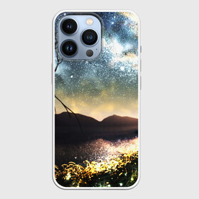 Чехол для iPhone 13 Pro с принтом Ночь в горах в Санкт-Петербурге,  |  | galaxy | nasa | nebula | space | star | абстракция | вселенная | галактика | звезда | звезды | космический | наса | планеты