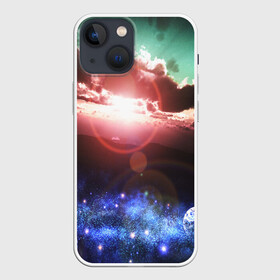 Чехол для iPhone 13 mini с принтом ЗАКАТ НОЧНОЙ в Санкт-Петербурге,  |  | galaxy | nasa | nebula | space | star | абстракция | вселенная | галактика | звезда | звезды | космический | наса | планеты