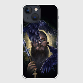 Чехол для iPhone 13 mini с принтом vikings в Санкт-Петербурге,  |  | ragnar | raven | travis fimmel | vikings | викинги | вороны | норвегия | рагнар лодброк | скандинавия | трэвис фиммел