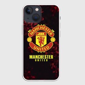 Чехол для iPhone 13 mini с принтом Manchester United в Санкт-Петербурге,  |  | champions | football | manchester | manchester united | soccer | uefa | united | world cup | лига чемпионов | манчестер | манчестер юнайтед | форма | формы | футбол | юнайтед