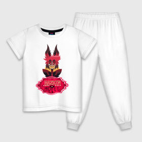 Детская пижама хлопок с принтом АЛАСТОР (ОТЕЛЬ ХАЗБИН) в Санкт-Петербурге, 100% хлопок |  брюки и футболка прямого кроя, без карманов, на брюках мягкая резинка на поясе и по низу штанин
 | 