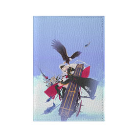 Обложка для паспорта матовая кожа с принтом Лазурный путь в Санкт-Петербурге, натуральная матовая кожа | размер 19,3 х 13,7 см; прозрачные пластиковые крепления | anime | azur lane | girl | аниме | девушка | лазурный путь