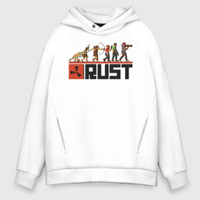 Мужское худи Oversize хлопок с принтом Evolution Rust в Санкт-Петербурге, френч-терри — 70% хлопок, 30% полиэстер. Мягкий теплый начес внутри —100% хлопок | боковые карманы, эластичные манжеты и нижняя кромка, капюшон на магнитной кнопке | multiplayer | rpg | rust | выживание | игра rust | игра раст | игры | многопользовательская игра | мультиплеер | раст | рпг | симулятор | симулятора выживания