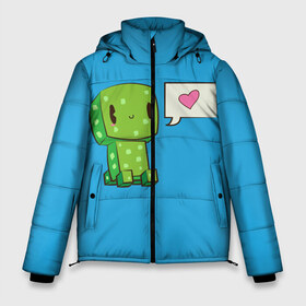 Мужская зимняя куртка 3D с принтом MINECRAFT в Санкт-Петербурге, верх — 100% полиэстер; подкладка — 100% полиэстер; утеплитель — 100% полиэстер | длина ниже бедра, свободный силуэт Оверсайз. Есть воротник-стойка, отстегивающийся капюшон и ветрозащитная планка. 

Боковые карманы с листочкой на кнопках и внутренний карман на молнии. | game | minecraft | блоки | игра | квадраты | компьютерная игра | крипер | майнкрафт