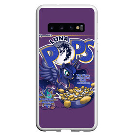 Чехол для Samsung Galaxy S10 с принтом My little pony Luna pops в Санкт-Петербурге, Силикон | Область печати: задняя сторона чехла, без боковых панелей | applejack | little | magic | mlp | my | pinkie pie | pony | rainbow dash | rarity | twilight | дракон | дружба | единорог | искорка | пони | селестия | спайк | сумеречная | это чудо