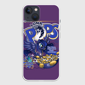 Чехол для iPhone 13 с принтом My little pony Luna pops в Санкт-Петербурге,  |  | applejack | little | magic | mlp | my | pinkie pie | pony | rainbow dash | rarity | twilight | дракон | дружба | единорог | искорка | пони | селестия | спайк | сумеречная | это чудо