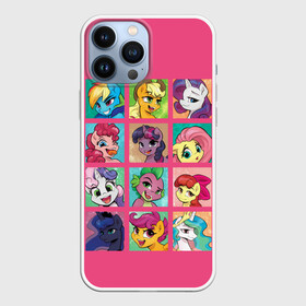 Чехол для iPhone 13 Pro Max с принтом My little pony в Санкт-Петербурге,  |  | applejack | little | magic | mlp | my | pinkie pie | pony | rainbow dash | rarity | sto luchshih detskih printov | twilight | дракон | дружба | единорог | искорка | пони | селестия | спайк | сумеречная | это чудо