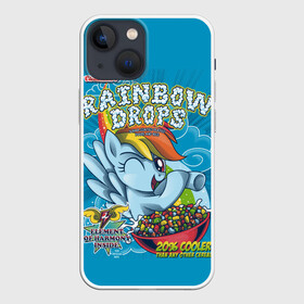 Чехол для iPhone 13 mini с принтом Rainbow brops в Санкт-Петербурге,  |  | applejack | little | magic | mlp | my | pinkie pie | pony | rainbow dash | rarity | twilight | дракон | дружба | единорог | искорка | пони | селестия | спайк | сумеречная | это чудо