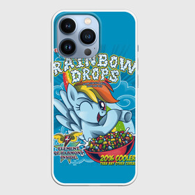 Чехол для iPhone 13 Pro с принтом Rainbow brops в Санкт-Петербурге,  |  | applejack | little | magic | mlp | my | pinkie pie | pony | rainbow dash | rarity | twilight | дракон | дружба | единорог | искорка | пони | селестия | спайк | сумеречная | это чудо