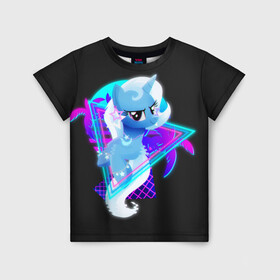 Детская футболка 3D с принтом Мой маленький пони в Санкт-Петербурге, 100% гипоаллергенный полиэфир | прямой крой, круглый вырез горловины, длина до линии бедер, чуть спущенное плечо, ткань немного тянется | applejack | little | magic | mlp | my | pinkie pie | pony | rainbow dash | rarity | twilight | дракон | дружба | единорог | искорка | пони | селестия | спайк | сумеречная | это чудо
