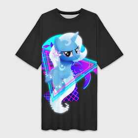 Платье-футболка 3D с принтом Мой маленький пони в Санкт-Петербурге,  |  | applejack | little | magic | mlp | my | pinkie pie | pony | rainbow dash | rarity | twilight | дракон | дружба | единорог | искорка | пони | селестия | спайк | сумеречная | это чудо