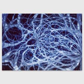 Поздравительная открытка с принтом Nerves в Санкт-Петербурге, 100% бумага | плотность бумаги 280 г/м2, матовая, на обратной стороне линовка и место для марки
 | nerves | абстрактно | абстрактные | абстрактный | абстракция | нейронная | неон | неонка | неоновые | нерв | нервная | нервы | объёмные | объёмный | светящиеся | светящийся | сетка | сеть | система