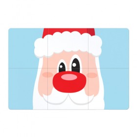 Магнитный плакат 3Х2 с принтом Лицо Дедушки мороза в Санкт-Петербурге, Полимерный материал с магнитным слоем | 6 деталей размером 9*9 см | 2020 | christmas | claus | happy | merry | new | santa | year | год | годом | дед | дедушка | клаус | мороз | новый | новым | подарок | поздравить | рождество | рождеством | санта