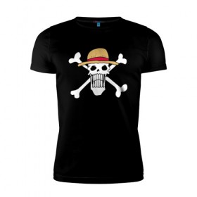 Мужская футболка премиум с принтом One Piece в Санкт-Петербурге, 92% хлопок, 8% лайкра | приталенный силуэт, круглый вырез ворота, длина до линии бедра, короткий рукав | 