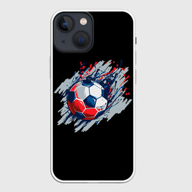 Чехол для iPhone 13 mini с принтом Мяч в Санкт-Петербурге,  |  | football | game | russia | sport | брызги красок | игра | россия | спорт | футбол | футбольный мяч