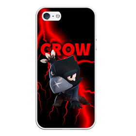 Чехол для iPhone 5/5S матовый с принтом Brawl Stars CROW в Санкт-Петербурге, Силикон | Область печати: задняя сторона чехла, без боковых панелей | 8 bit | 8 бит | brawl | brawl stars | crow | leon | stars | бравл | бравл старс | браво старс | игра | компьютерная | кров | леон | онлайн | старс