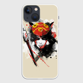 Чехол для iPhone 13 mini с принтом Princess Mononoke в Санкт-Петербурге,  |  | eboshi | ghibli | hayao | hime | lady | miyazaki | mononoke | princess | studio | аситака | волчица | гибли | дух леса | мононоке | моро | сан