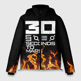 Мужская зимняя куртка 3D с принтом 30 Seconds To Mars в Санкт-Петербурге, верх — 100% полиэстер; подкладка — 100% полиэстер; утеплитель — 100% полиэстер | длина ниже бедра, свободный силуэт Оверсайз. Есть воротник-стойка, отстегивающийся капюшон и ветрозащитная планка. 

Боковые карманы с листочкой на кнопках и внутренний карман на молнии. | 30 seconds to mars | ac dc | jared leto | music | rock | thirty seconds to mars | джаред лето | музыка | рок