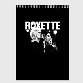 Скетчбук с принтом Roxette в Санкт-Петербурге, 100% бумага
 | 48 листов, плотность листов — 100 г/м2, плотность картонной обложки — 250 г/м2. Листы скреплены сверху удобной пружинной спиралью | pop | rock | roxette | мари фредрикссон | пер гессле | поп | поп рок. евро поп | рок | роксет | роксэт