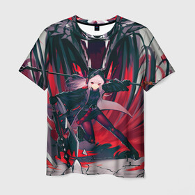 Мужская футболка 3D с принтом Arknights art в Санкт-Петербурге, 100% полиэфир | прямой крой, круглый вырез горловины, длина до линии бедер | anime | arknights | art | game | girl | аниме | арт | девушка | игра