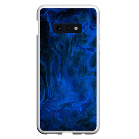 Чехол для Samsung S10E с принтом BLUE GLOSS в Санкт-Петербурге, Силикон | Область печати: задняя сторона чехла, без боковых панелей | abstraction | blue | cosmos | gloss | kosmos | neon | trend | абстракция | акрил | акриловые | блеск | кислотный | космос | краски | синий