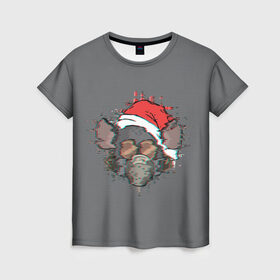 Женская футболка 3D с принтом Пиклрик крыс в Санкт-Петербурге, 100% полиэфир ( синтетическое хлопкоподобное полотно) | прямой крой, круглый вырез горловины, длина до линии бедер | dsgnkovaleva рик и морти | happy new year. | piclerick | vdkovmar | дед мороз | джастин ройланд | дэн хармон | мистер мисикс | новый год | пиклрик | плюмбус. rickmorty | санта клаус