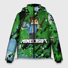 Мужская зимняя куртка 3D с принтом Minecraft Майнкрафт в Санкт-Петербурге, верх — 100% полиэстер; подкладка — 100% полиэстер; утеплитель — 100% полиэстер | длина ниже бедра, свободный силуэт Оверсайз. Есть воротник-стойка, отстегивающийся капюшон и ветрозащитная планка. 

Боковые карманы с листочкой на кнопках и внутренний карман на молнии. | creeper | earth | game | minecraft | minecraft earth | блоки | грифер | игры | квадраты | компьютерная игра | крипер | маинкрафт | майн | майнкравт | майнкрафт