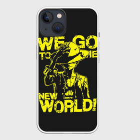 Чехол для iPhone 13 с принтом One Piece We Go World в Санкт-Петербурге,  |  | anime | kaido | luffy | manga | one piece | theory | zoro | большой куш | ван | луффи | манга | манки д | мульт | пираты | пис | рыжий | сёнэн | сериал | шанкс