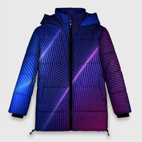 Женская зимняя куртка 3D с принтом фиолетово 3d волны 2020 в Санкт-Петербурге, верх — 100% полиэстер; подкладка — 100% полиэстер; утеплитель — 100% полиэстер | длина ниже бедра, силуэт Оверсайз. Есть воротник-стойка, отстегивающийся капюшон и ветрозащитная планка. 

Боковые карманы с листочкой на кнопках и внутренний карман на молнии | 2020 | 3d | angels | disclosure | gesara | nesara | paul butler | saint germain | sananda | violet flame | волны | фиолетово