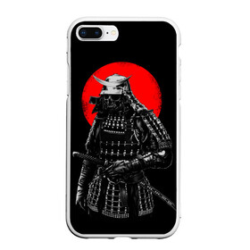 Чехол для iPhone 7Plus/8 Plus матовый с принтом Самурай в Санкт-Петербурге, Силикон | Область печати: задняя сторона чехла, без боковых панелей | воин | мертвый самурай | рисунок | самурай | скелет | череп