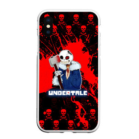 Чехол для iPhone XS Max матовый с принтом UNDERTALE в Санкт-Петербурге, Силикон | Область печати: задняя сторона чехла, без боковых панелей | asriel dreemurr | chara | frisk | sans | undertale | азриэль дримурр | андертейл | андрайн | гастер | меттатон | санс | фриск | чара