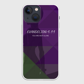 Чехол для iPhone 13 mini с принтом Evangelion: 1.11 в Санкт-Петербурге,  |  | eva | evangelion | rei | you are not alone | девушка | ева | евангелион | рей | ты не один | тян