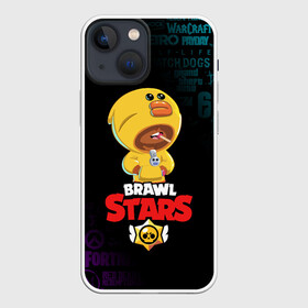 Чехол для iPhone 13 mini с принтом BRAWL STARS SALLY LEON в Санкт-Петербурге,  |  | brawl stars | crow | leon | leon shark | sally leon | shark | stars | акула | берли | ворон | леон | леон акула | спайк | эль примо