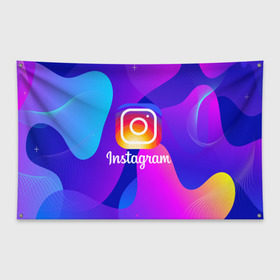 Флаг-баннер с принтом Instagram Exclusive в Санкт-Петербурге, 100% полиэстер | размер 67 х 109 см, плотность ткани — 95 г/м2; по краям флага есть четыре люверса для крепления | insta | instagram | instagramm | social | видео | инста | инстаграм | инстаграмм | приложение | социальная сеть | фото