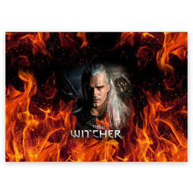 Поздравительная открытка с принтом THE WITCHER в Санкт-Петербурге, 100% бумага | плотность бумаги 280 г/м2, матовая, на обратной стороне линовка и место для марки
 | geralt | netflix | the witcher | witcher | ведьмак | геральт | йенифер | нетфликс | сериал ведьмак | трисс | цири